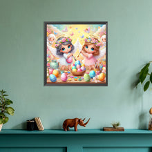 Load image into Gallery viewer, Diamond Painting - Full Round - Angel and Easter Egg (30*30CM)
