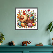 Load image into Gallery viewer, Diamond Painting - Full Round - Embroidery Easter two chickens (30*30CM)

