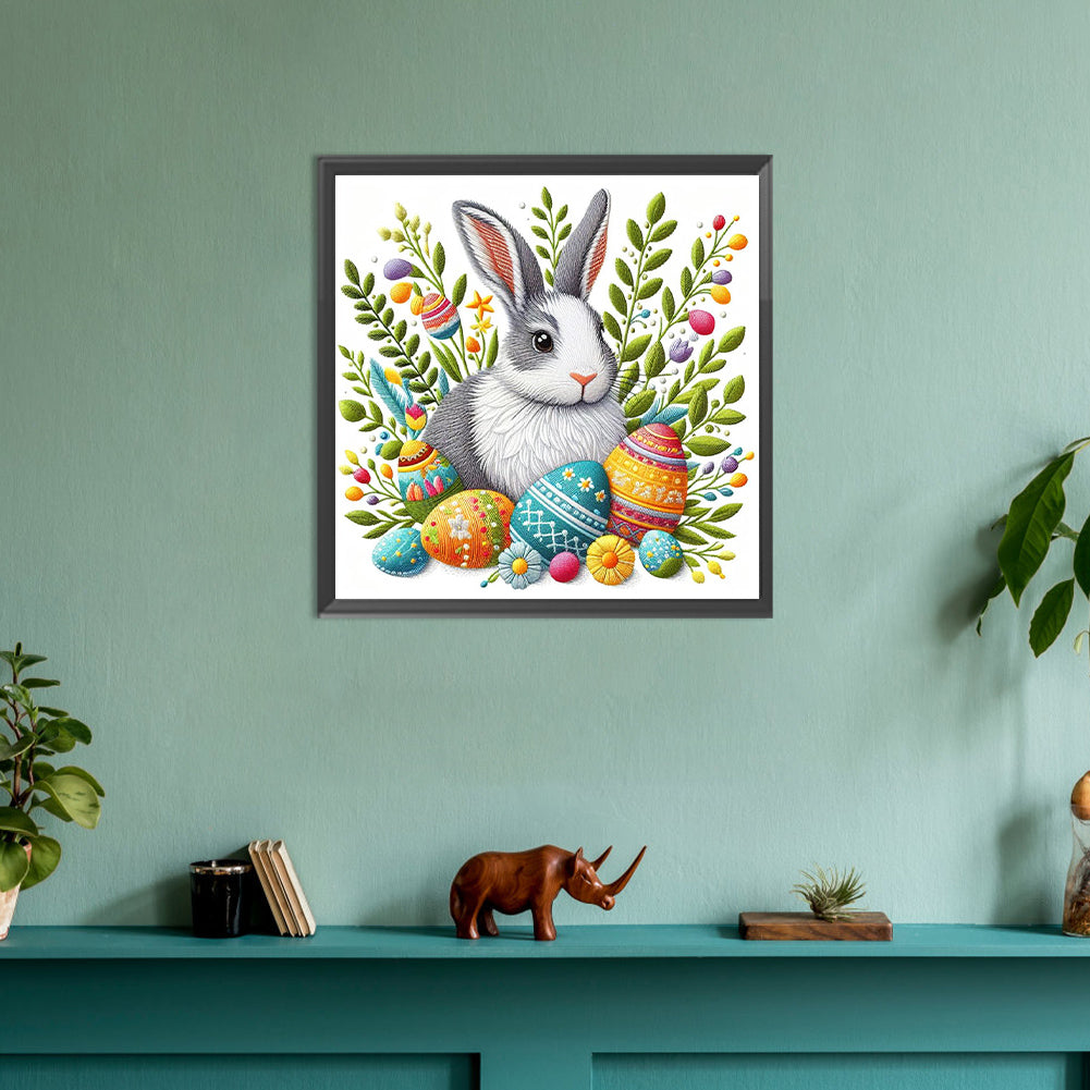 Diamond Painting - Full Round - Embroidery Bush Rabbit (30*30CM)