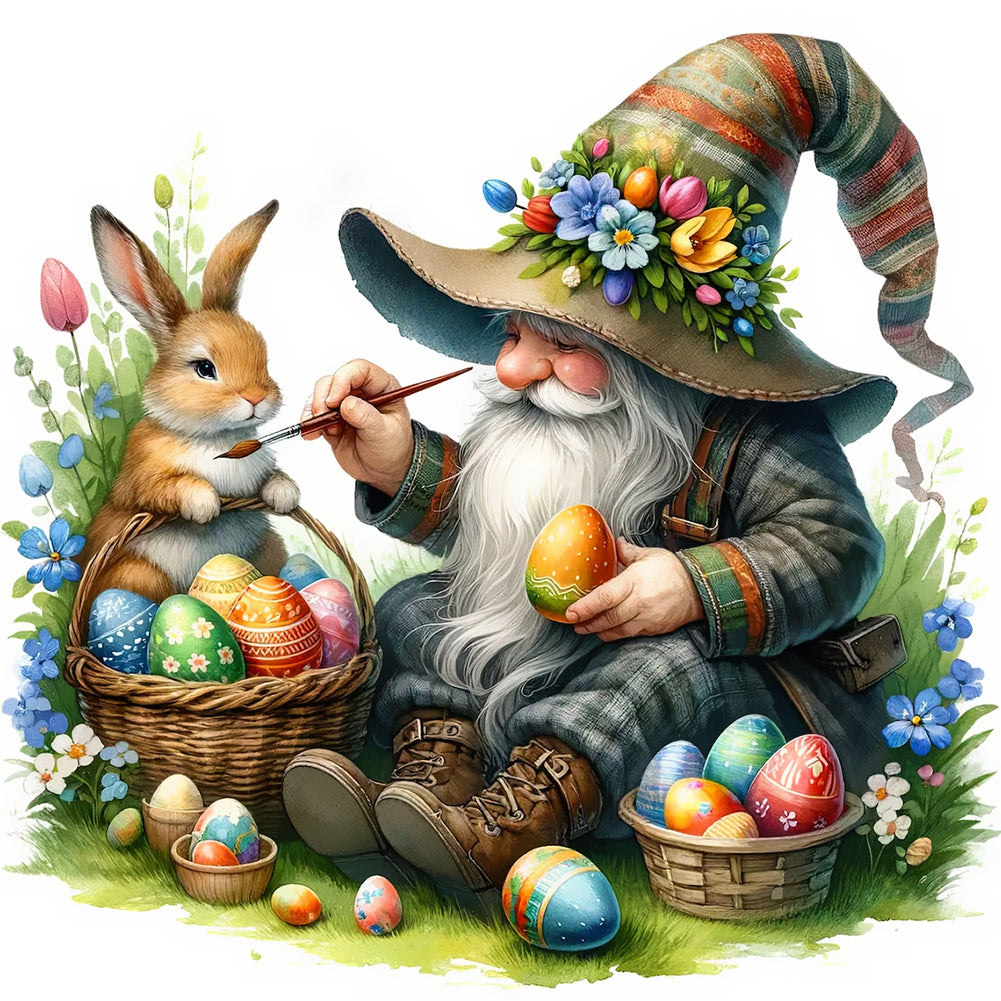 Diamond Painting - Full Round - Goblin and Rabbit (30*30CM)