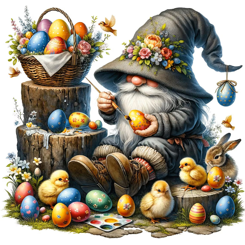 Diamond Painting - Full Round - Goblins and Easter Eggs (30*30CM)