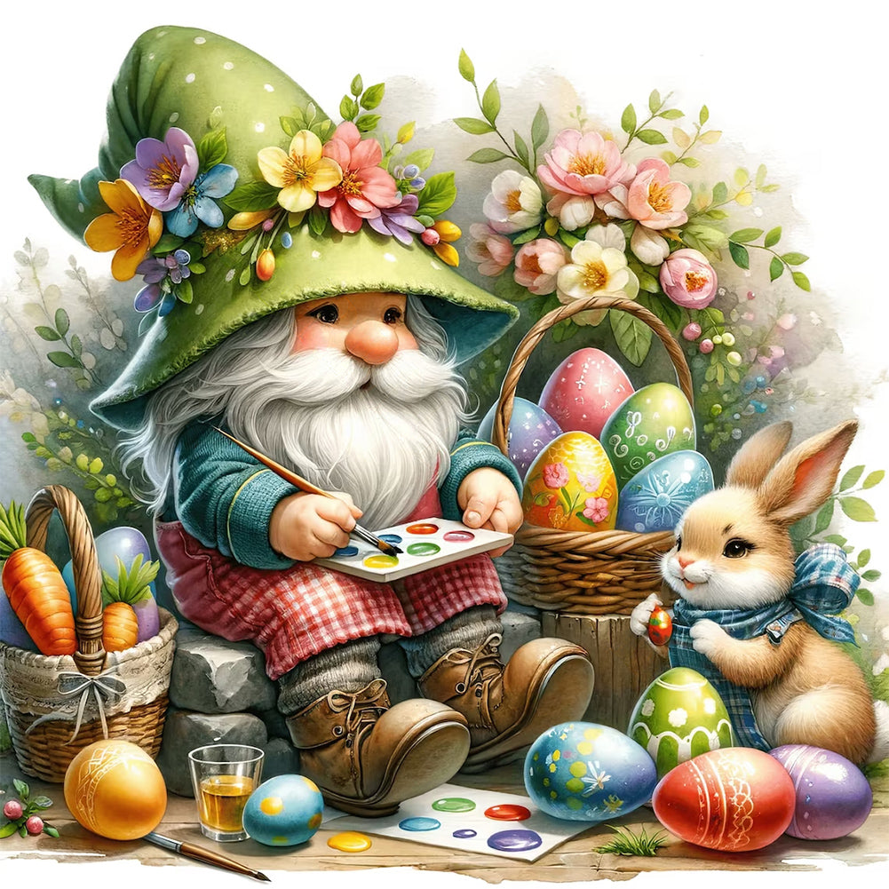 Diamond Painting - Full Round - Goblin painted easter eggs (30*30CM)
