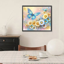 Load image into Gallery viewer, Diamond Painting - Full Round - Pearl Daisy Butterfly (35*30CM)
