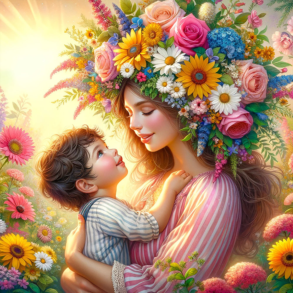 Diamond Painting - Full Round - Mother's Day - maternal love (30*30CM)