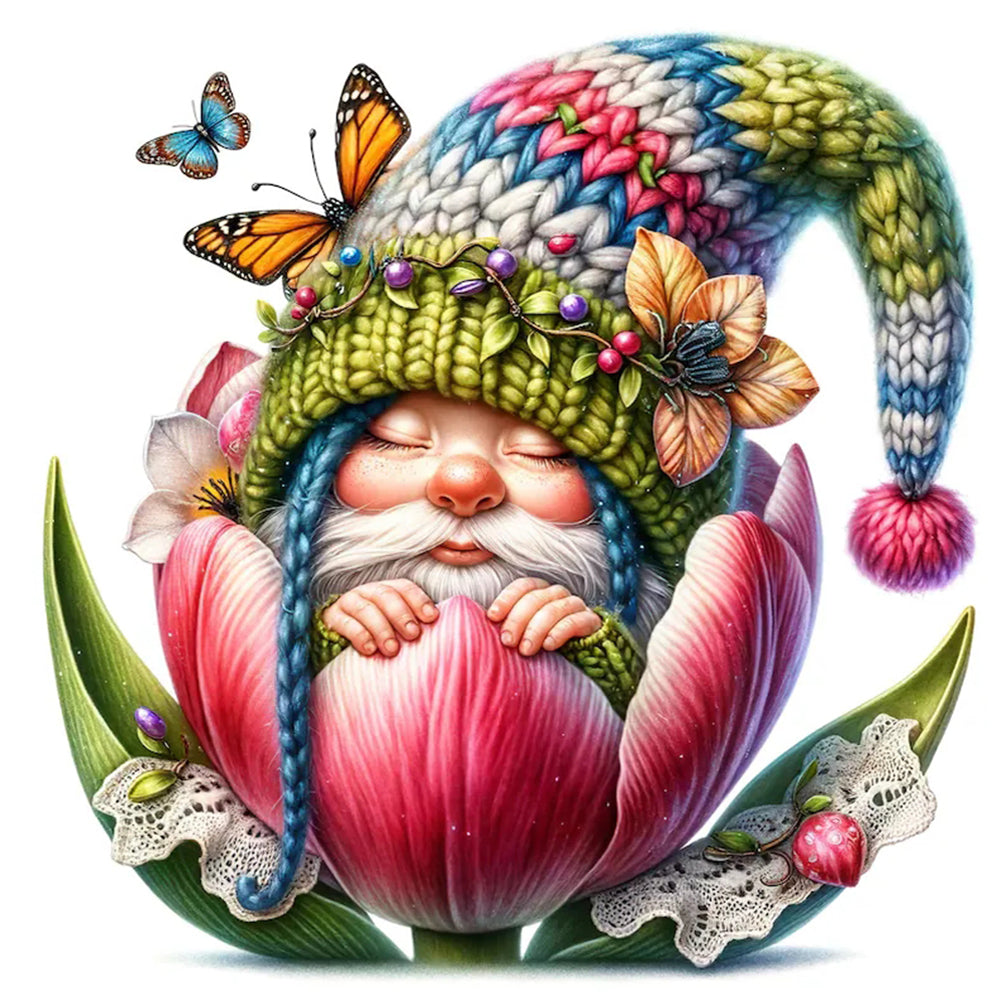 Diamond Painting - Full Round - The budding gnome (30*30CM)