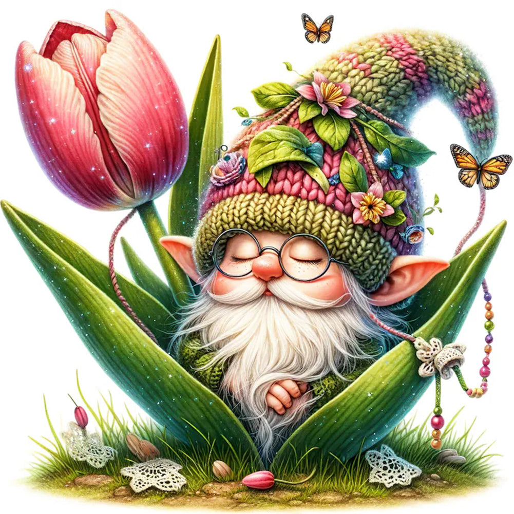 Diamond Painting - Full Round - The budding gnome (30*30CM)