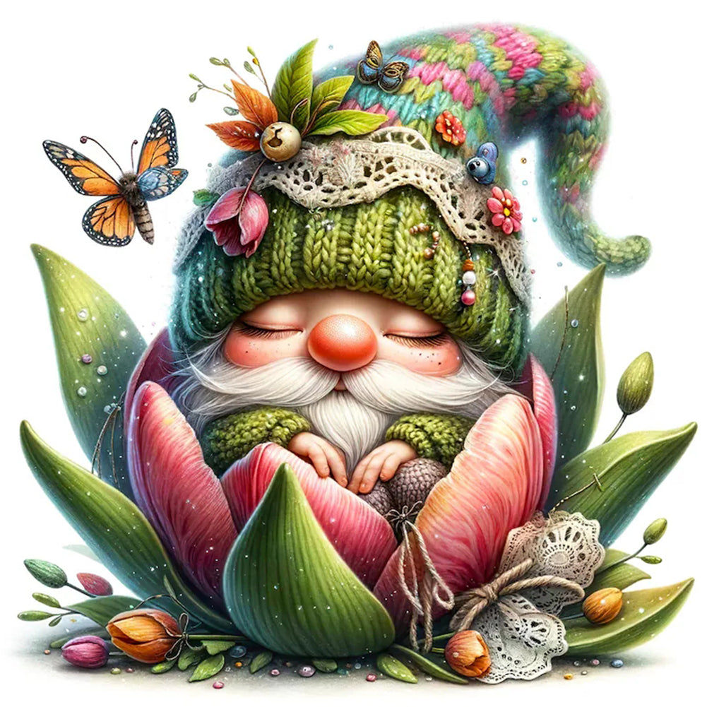 Diamond Painting - Full Round - The budding gnome (30*30CM)