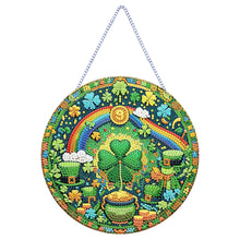 Load image into Gallery viewer, St Patrick Lucky Clover 5D DIY Diamond Painting Dots Pendant for Home Wall Decor
