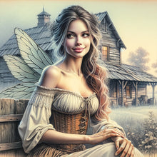 Load image into Gallery viewer, Diamond Painting - Full Round - Garden Butterfly Fairy (30*30CM)

