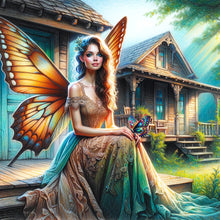 Load image into Gallery viewer, Diamond Painting - Full Round - Garden Butterfly Fairy (30*30CM)
