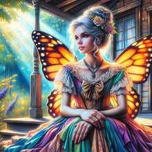 Load image into Gallery viewer, Diamond Painting - Full Round - Garden Butterfly Fairy (30*30CM)
