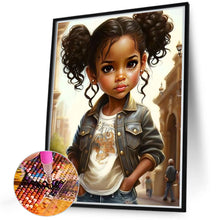 Load image into Gallery viewer, Diamond Painting - Full Round - curly hair girl (40*50CM)
