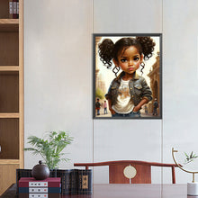 Load image into Gallery viewer, Diamond Painting - Full Round - curly hair girl (40*50CM)
