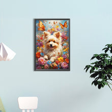 Load image into Gallery viewer, Diamond Painting - Full Round - Flowers and dogs (40*60CM)
