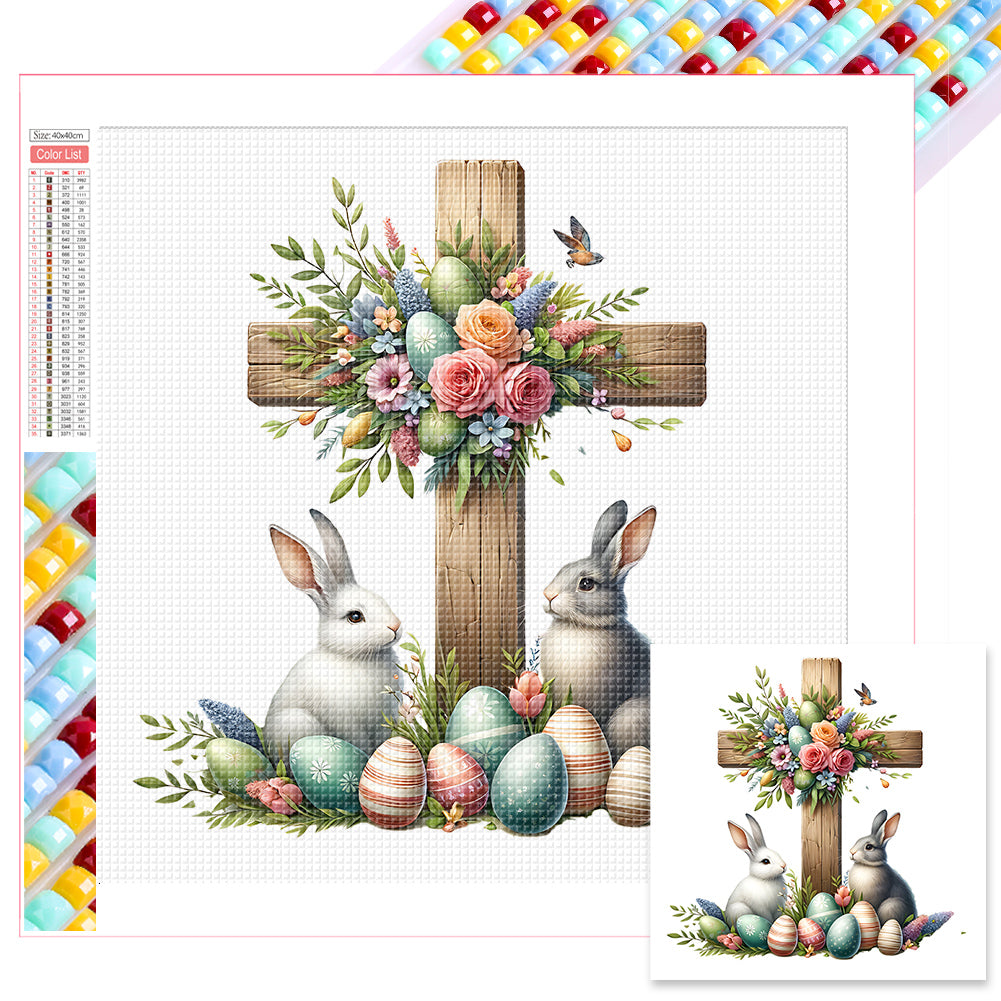 Diamond Painting - Full Square - easter cross (40*40CM)