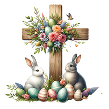Load image into Gallery viewer, Diamond Painting - Full Square - easter cross (40*40CM)
