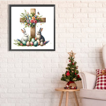 Load image into Gallery viewer, Diamond Painting - Full Square - easter cross (40*40CM)
