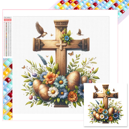 Diamond Painting - Full Square - easter cross (40*40CM)