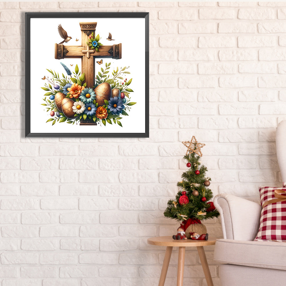 Diamond Painting - Full Square - easter cross (40*40CM)