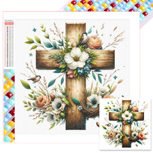 Load image into Gallery viewer, Diamond Painting - Full Square - easter cross (40*40CM)
