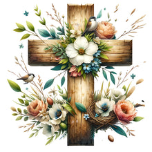Load image into Gallery viewer, Diamond Painting - Full Square - easter cross (40*40CM)
