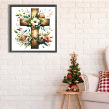 Load image into Gallery viewer, Diamond Painting - Full Square - easter cross (40*40CM)
