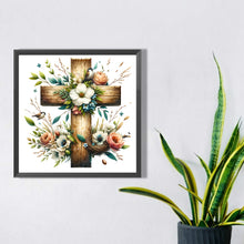 Load image into Gallery viewer, Diamond Painting - Full Square - easter cross (40*40CM)
