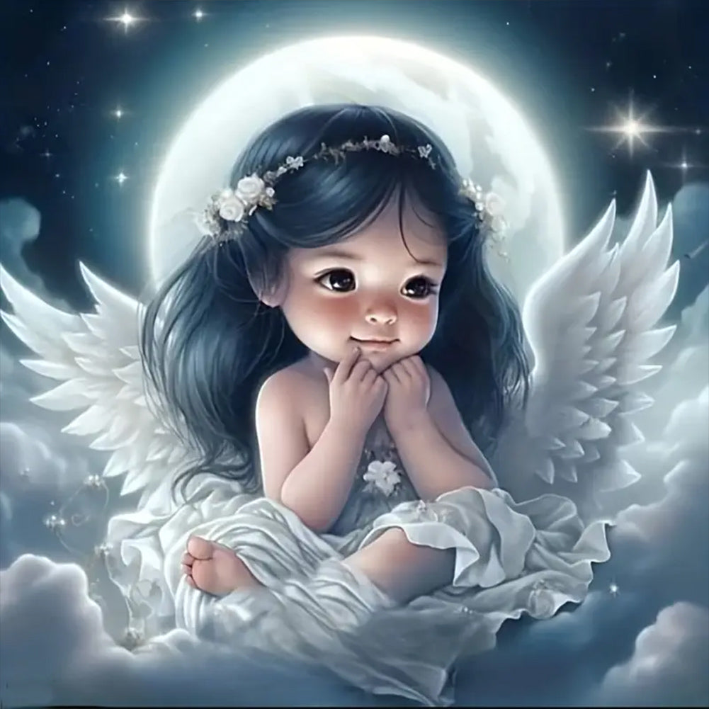 Diamond Painting - Full Round - angel child (30*30CM)
