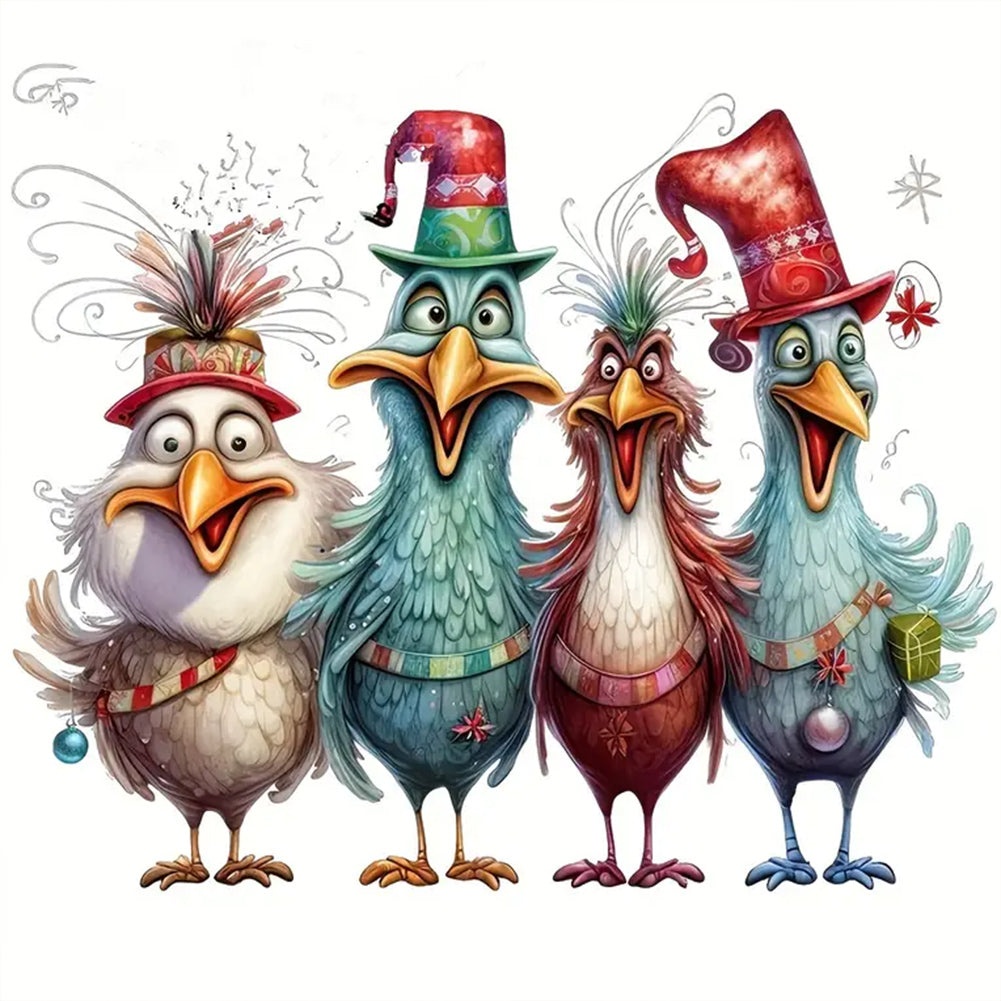 Diamond Painting - Full Round - Cartoon chick (30*30CM)