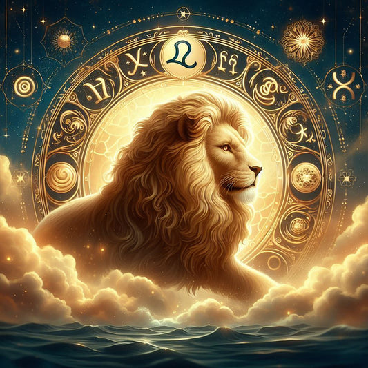 Diamond Painting - Full Round - Twelve zodiac signs-Leo (30*30CM)