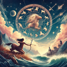 Load image into Gallery viewer, Diamond Painting - Full Round - Twelve zodiac signs-Sagittarius (30*30CM)
