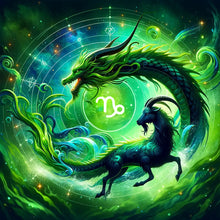 Load image into Gallery viewer, Diamond Painting - Full Round - Twelve zodiac signs - Capricorn (30*30CM)
