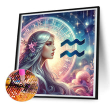 Load image into Gallery viewer, Diamond Painting - Full Round - Twelve zodiac signs-Aquarius (30*30CM)
