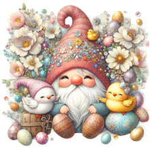Load image into Gallery viewer, Diamond Painting - Full Round - Beautiful gnome and chick (30*30CM)
