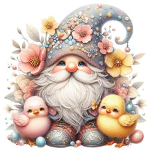 Load image into Gallery viewer, Diamond Painting - Full Round - Beautiful gnome and chick (30*30CM)
