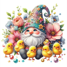 Load image into Gallery viewer, Diamond Painting - Full Round - Beautiful gnome and chick (30*30CM)
