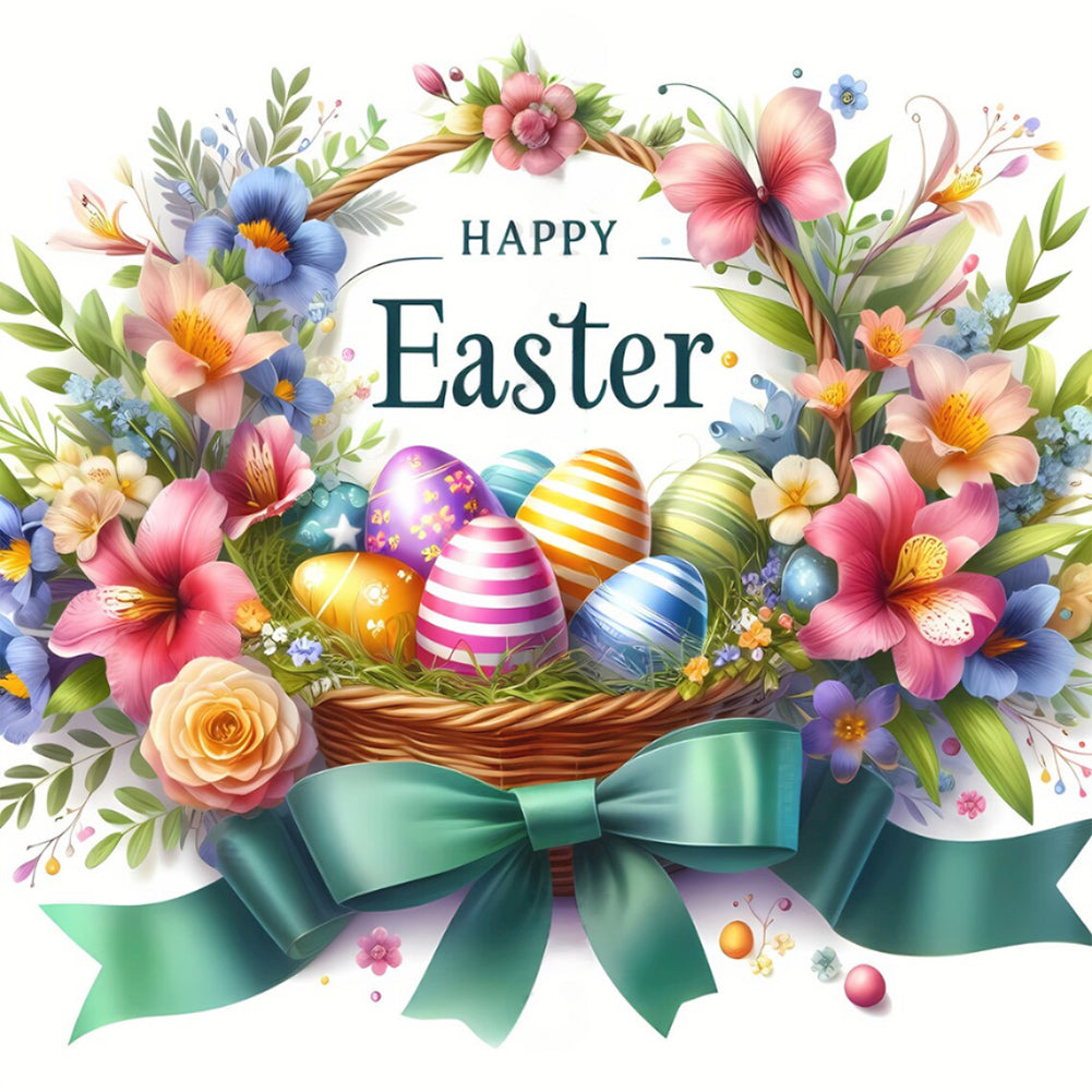 Diamond Painting - Full Round - happy Easter (30*30CM)