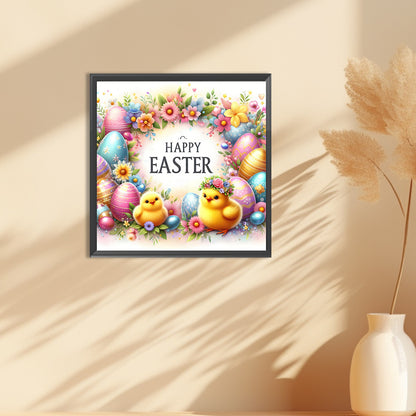 Diamond Painting - Full Round - happy Easter (30*30CM)