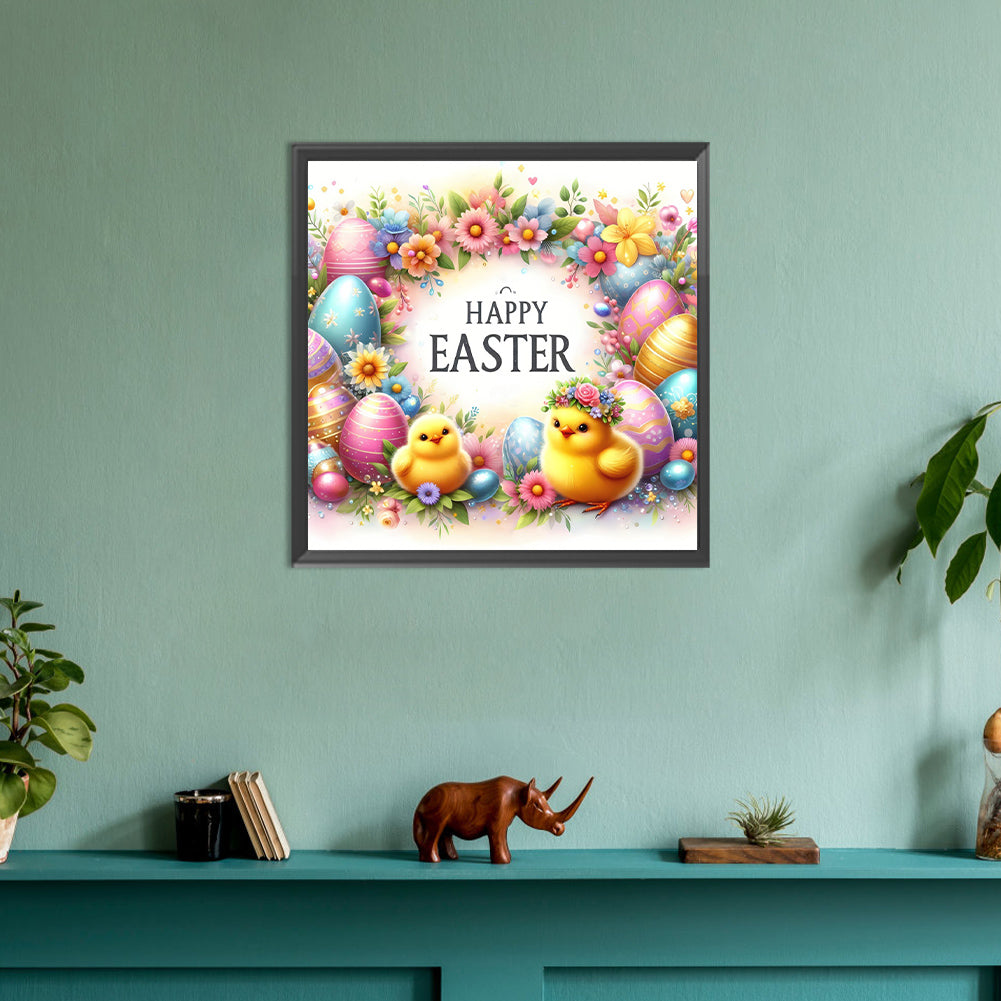 Diamond Painting - Full Round - happy Easter (30*30CM)
