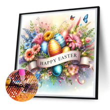 Load image into Gallery viewer, Diamond Painting - Full Round - happy Easter (30*30CM)
