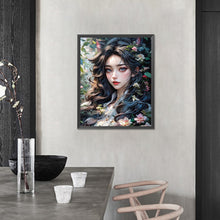 Load image into Gallery viewer, AB Diamond Painting - Full Round - flower and girl (40*50CM)
