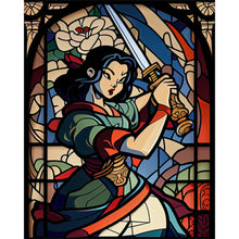 Load image into Gallery viewer, AB Diamond Painting - Full Round - Sword Girl Glass Art (40*50CM)
