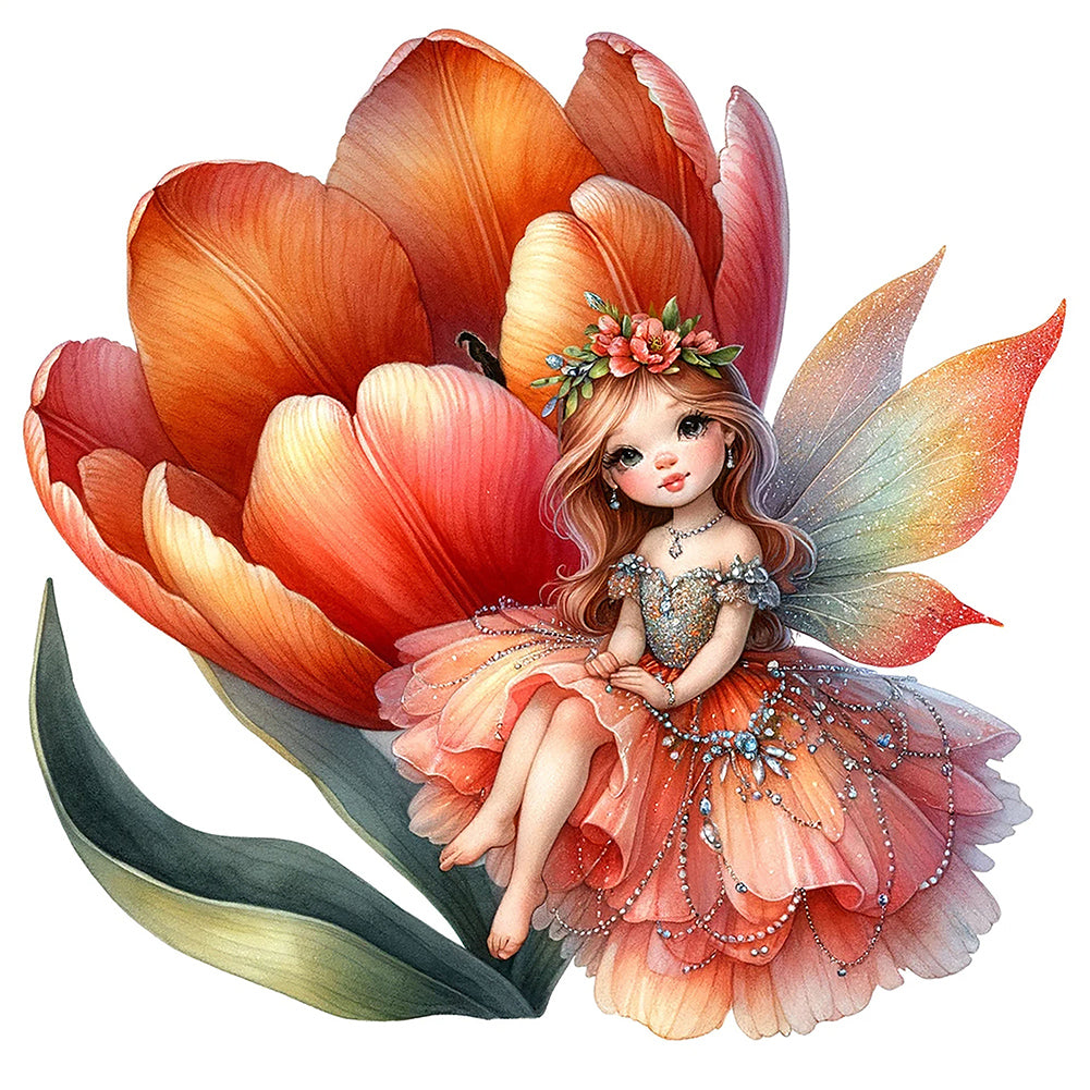 Diamond Painting - Full Square - Flower Fairy (30*30CM)