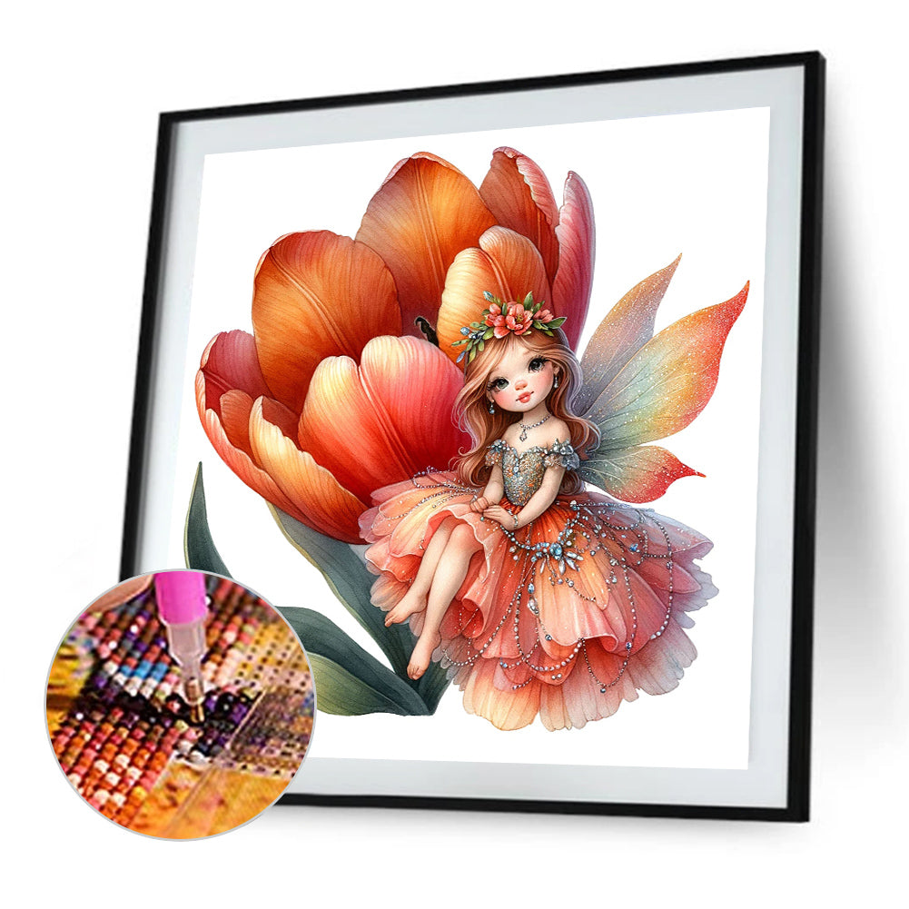 Diamond Painting - Full Square - Flower Fairy (30*30CM)
