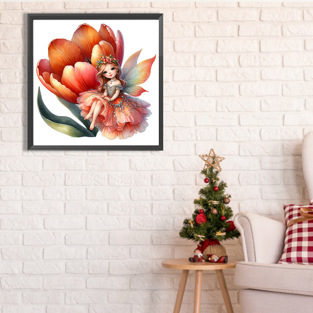Diamond Painting - Full Square - Flower Fairy (30*30CM)