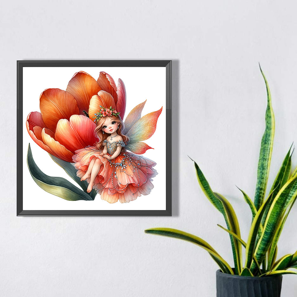 Diamond Painting - Full Square - Flower Fairy (30*30CM)
