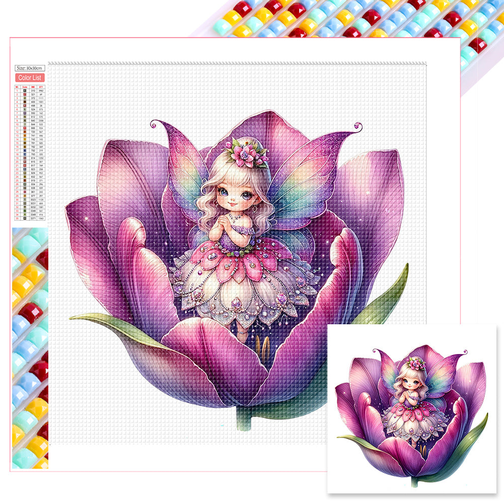 Diamond Painting - Full Square - Flower Fairy (30*30CM)