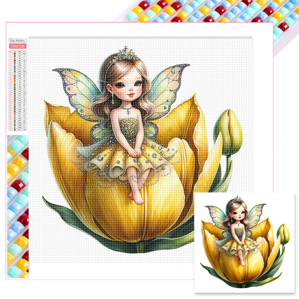 Diamond Painting - Full Square - Flower Fairy (30*30CM)
