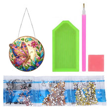 Load image into Gallery viewer, Sun Catcher 5D Diamond Painting Dots Pendant for Office Decor (Butterfly KJ0104)
