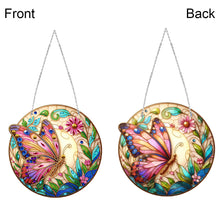Load image into Gallery viewer, Sun Catcher 5D Diamond Painting Dots Pendant for Office Decor (Butterfly KJ0104)
